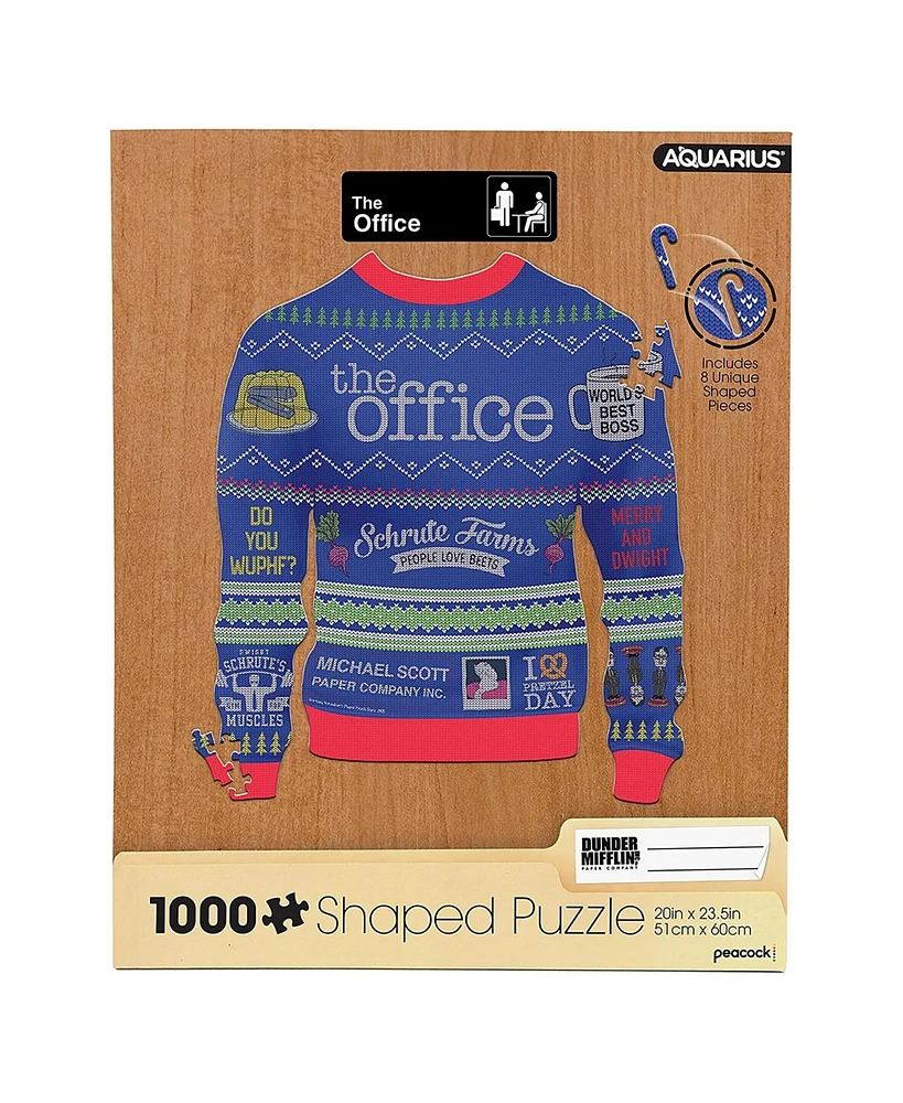 The Office Ugly Christmas Sweater Shaped 1000 Piece Jigsaw Puzzle