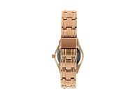 Peugeot Womens Round Rose-Gold Luxury Status Swarovski Crystal Bracelet Watch