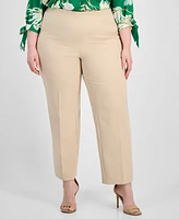 Anne Klein Plus Hollywood Straight-Leg Ankle Pants