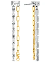 Michael Kors 14K Gold-Plated Brass Mixed Chain Earrings