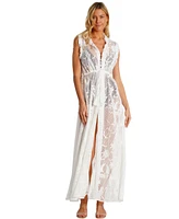 La Moda Clothing Women's Oceana Lace Cover-Up
