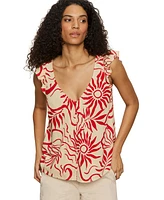 Sanctuary Women's The Time Off Printed Sleeveless Top