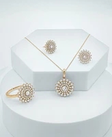 Wrapped in Love Diamond Flower Cluster Stud Earrings (1 ct. t.w) in 14k Gold, Exclusively at Macy's