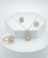 Wrapped In Love Diamond Flower Cluster Ring Pendant Necklace Earrings Collection In 14k Gold Exclusively At Macys