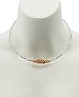 Robert Lee Morris Soho Silver Wire Wrapped Sculpted Collar Necklace