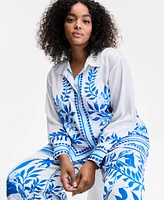 I.n.c. International Concepts Plus Floral-Print Blouse, Exclusively at Macy's
