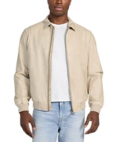 Guess Men's Aviator Relaxed-Fit Faux-Leather Bomber Jacket