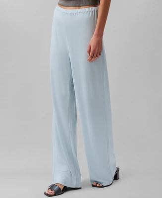 Calvin Klein Women's Shiny Pull-On Pants