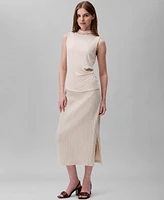 Calvin Klein Women's Sequined Midi Skirt