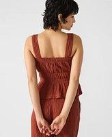 Steve Madden Women's Gabrielle Smocked Top