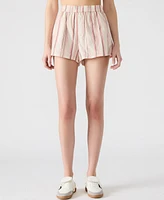 Steve Madden Women's Marguerite Striped Pull-On Shorts