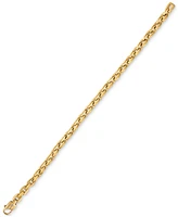 Esquire Men's Jewelry Rounded Box Link Chain Bracelet, Exclusively for Macy's