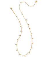 Kendra Scott Amelia Gold-Tone Crystal Cross Necklace Gift Set