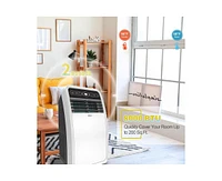 4000-btu Doe (115-Volt) White Vented Portable Air Conditioner with Remote Cools 200-sq ft