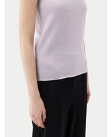 Gobi Cashmere Women's Silk Sleeveless Asymmetric Top