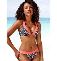 Lascana Women's Printed Underwire Bikini Swimsuit Top