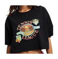 Cotton On Women's Active Cropped Graphic Tee