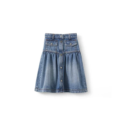 Cotton On Girls Little/Big Cherie Denim Midi Skirt