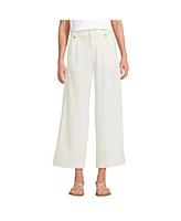 Lands' End Women's Soft Polish High Rise Wide Leg Crop Pants