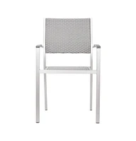 Set of Two Aluminum Armchairs for Indoor or Outdoor Seating