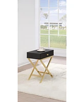 Solid Wood End Table with Drawer – Stylish and Functional Living Room Furniture
