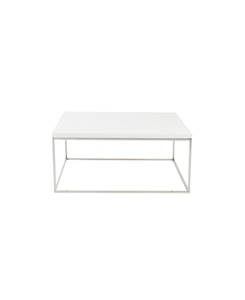 Metal Square Coffee Table for Modern Living Room Decor