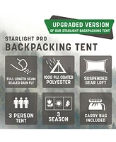 Stansport Starlite Pro Backpacking Tent with Full Mesh Rainfly