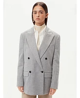 Gobi Cashmere Women's Double-Breasted Blazer