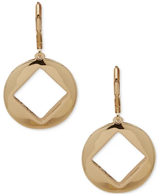 Karl Lagerfeld Paris Gold-Tone Square-Cut Drop Earrings