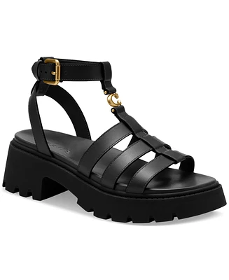 Coach Women's Sculpted C Platform Fisherman Sandals