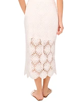 1.state Women's Crochet Midi Skirt