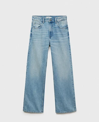 Mango Women's Miami Medium-Rise Straight-Fit Jeans