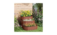 Elevated Garden Bed Perfect for Growing Vegetables, Herbs, and Flowers Outdoors