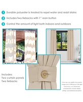 Simple Styles Indoor/Outdoor Curtain Panels with Grommet Tops