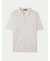Gobi Cashmere Men's Cotton Silk Blend Polo Shirt