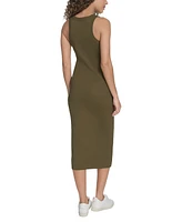 Starter Women's Cotton-Blend Ribbed-Knit Tank Dress