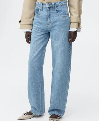 Mango Women's High-Rise Balloon Jeans