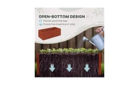 Wood Flower Shelf & Planter Box Stylish Wooden Display for Plants and Flowers