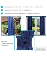 52 x 107.5-Inch Outdoor Blackout Curtain with Grommet Top
