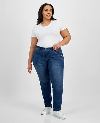 Democracy Trendy Plus AbSolution Straight-Leg Jeans