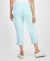 Style & Co Women's Twill Cuffed Pull-On Cargo Pants, Created for Macy's