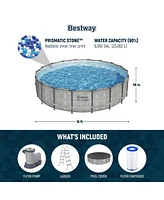 Bestway Steel Pro Max 18'x48" Round Above Ground Swimming Pool with Pump & Cover
