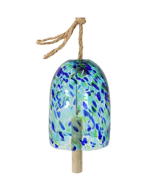 Natural Melody Wind Bell - Painted Glass Chime for the Patio, Deck, or Porch 7.5" Dreamsicle