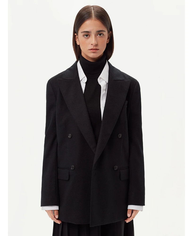 Gobi Cashmere Women's Double-Breasted Blazer