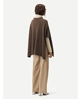 Gobi Cashmere Women's Rib-Knit Cashmere Poncho