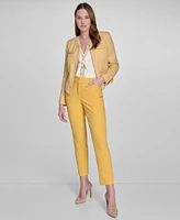 Tommy Hilfiger Women's Tweed Collarless Open-Front Jacket