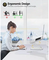 Urmust Ergonomic Laptop Stand & Adjustable Aluminum Riser | Desk Computer Holder for 10-16" Laptops (MacBook Pro/Air/Dell/Hp) | Portable Foldable Desi