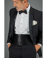 Trafalgar Men's Sutton Solid Color 13 Inch Silk Pocket Square