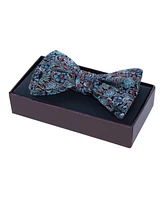Trafalgar Men's Enzo Exploded Floral Silk Bow Tie