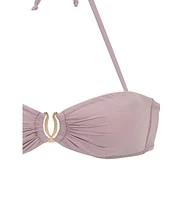 Lascana Women's Ruched Bandeau Bikini Swimsuit Top